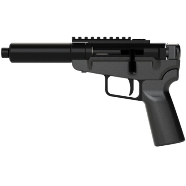 Dark Mountain Arms Stowaway Handgun 5.7x28 Single Shot 5" 1/2x28 Threaded Barrel Black with Brace Adapter