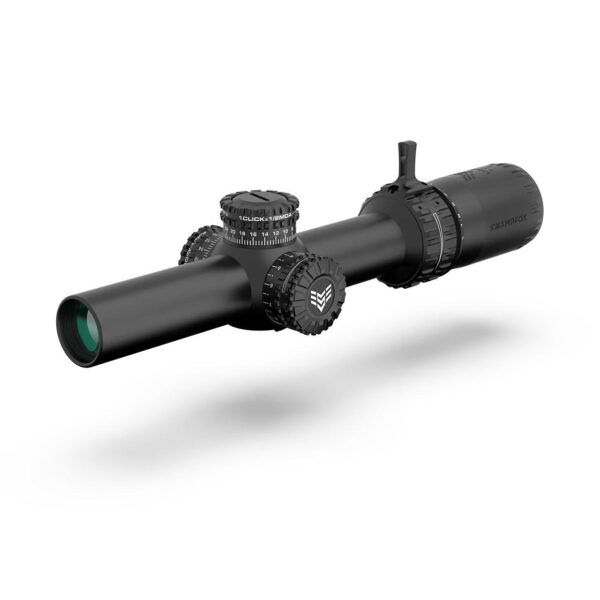 Swampfox Arrowhead Series LPVO Rifle Scope 1-6x24 30mm SFP IR Guerrilla Dot Red MIL Illum