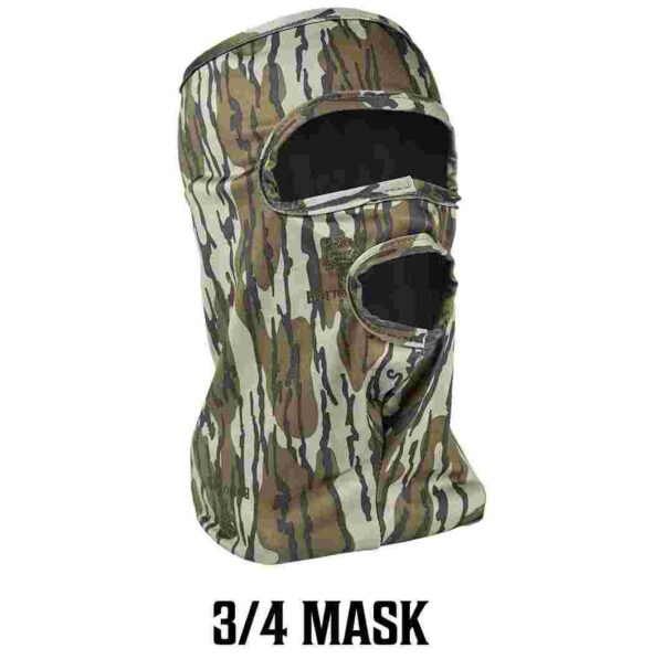 Primos Stretch Fit Mask - Mossy Oak Bottomland 3/4 Face