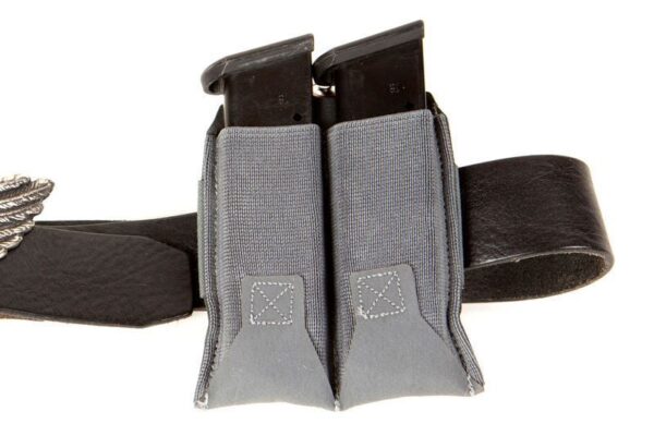 Blue Force Gear-Belt Mounted Ten-Speed® Double Pistol Mag Pouch - Wolf Gray - Image 2