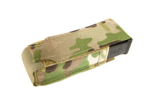 Blue Force Gear-Single Pistol mag Pouch Classic style w/ flap (fits lights multitools)  MultiCam® - Image 2