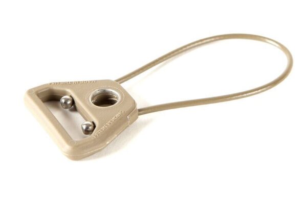 Blue Force Gear Molded UWL 2.75" Wire Length Tan Nylon with Push Button QD socket and 1.25" Webbing Slot