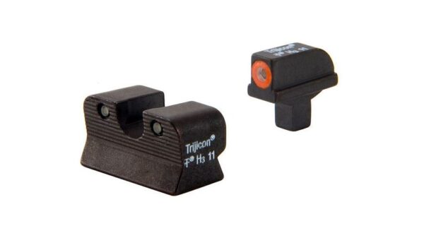 Trijicon 1911 Colt Cut HD Night Sight Set - Orange Front Outline CA101O - Image 2