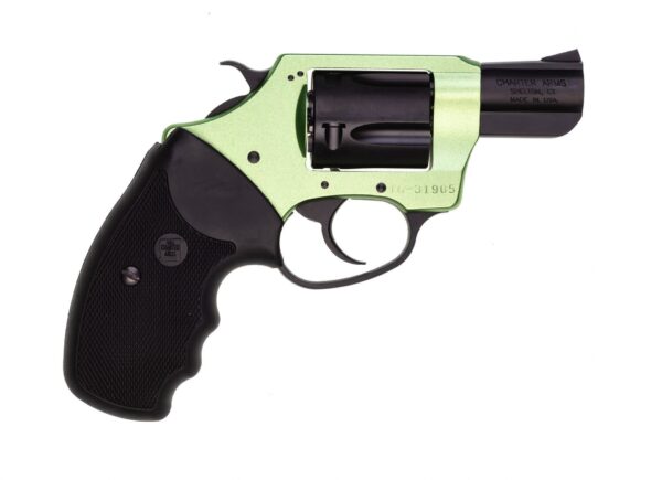 Charter Arms - SHAMROCK .38 Special 2" 5rd Full Grip Standard Hammer Green/Black Passivate - Image 2