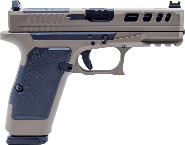 LFA LF AMPX Pistol G19X Frame 9mm 3.9 in. Barrel 17Rd FDE