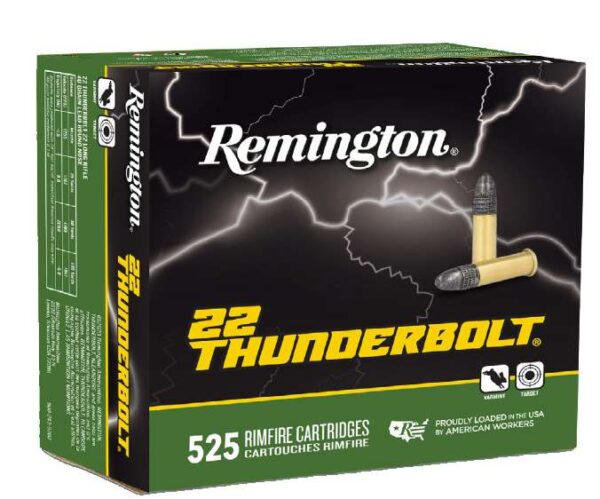 REMINGTON THUNDERBOLT AMO 22LR 40GR RN HV 525RD (12 BOX CASE)