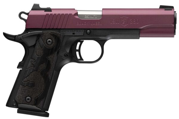 BROWNING BLACK LABEL 1911-380 HGA 380 ACP 4.25 IN  BBL CKT BC SLIDE BLACK FRAME 8/RD MAG 3 DOT SIGHT