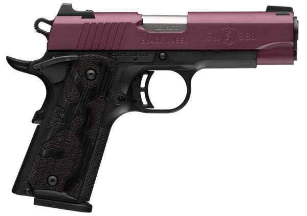 BROWNING BLACK LABEL 1911-380 HGA 380 ACP 3.62 IN BBL CKT BC SLIDE BLACK FRAME 8/RD MAG 3 DOT SIGHT