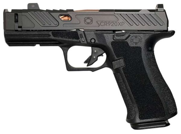 SHADOW SYSTEMS CR920XP HGA 9MM 3.41IN BBL BLK ELITE SLD OPTIC CUT SPIRAL COMPEN BRONZE BBL NS 2/15RD