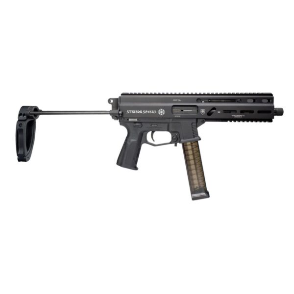 Grand Power Stribog SP45A3 .45 ACP Semi-Auto Pistol - Black | 8" Threaded Barrel | 3x 20rd Mags | SB PDW