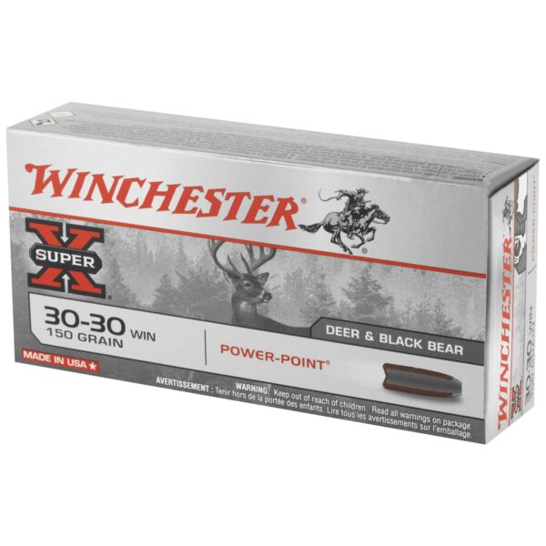 WINCHESTER SUPER X RIFLE AMO 30-30 WIN 150GR POWER POINT 20RD (10 BOX CASE) - Image 2