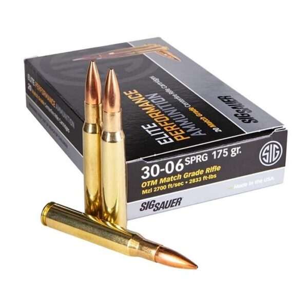 SIG SAUER ELITE COPPER AMO 30-06 SPRINGFIELD 175GR BT 20RD BOX