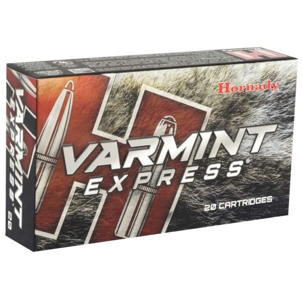 HORNADY VARMINT EXPRESS AMO 22-250 REM 55GR V-MAX 20RD (10 BOX CASE)