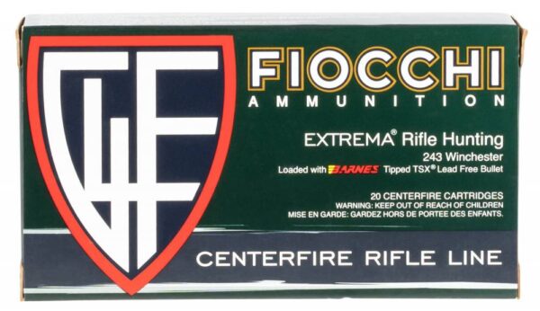 FIOCCHI AMO 243 WIN 80GR BARNES TTSX  20-RD ( 10 BOXES PER CASE )