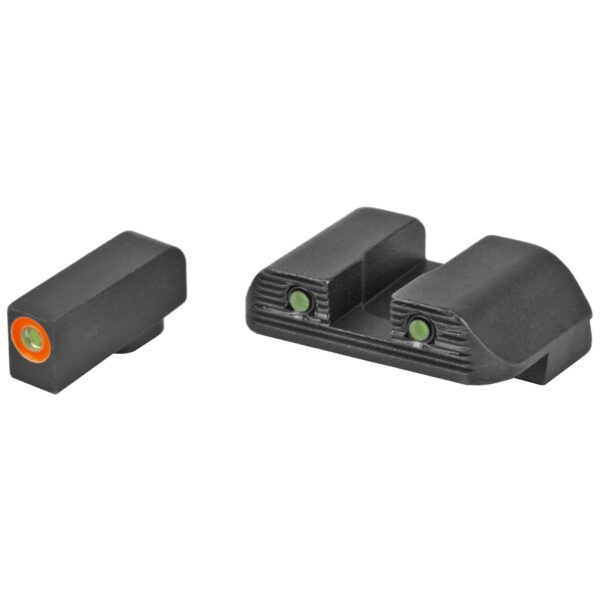 GLOCK PARTS NIGHT SIGHT SET  AMERIGLO BOLD GREEN DOTS  GEN5  G17/19/26/34 180" HEIGHT 6.5