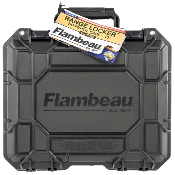 FLAMBEAU GUNCASE RANGE LOCKER HD PISTOL CASE 13" 13.625X11.625X10.5"