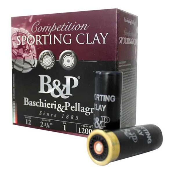 B&P SPORTING CLAY AMO 12GA 2 3/4OZ 1OZ #8 1200FPS 25RD (10 BOX CASE)