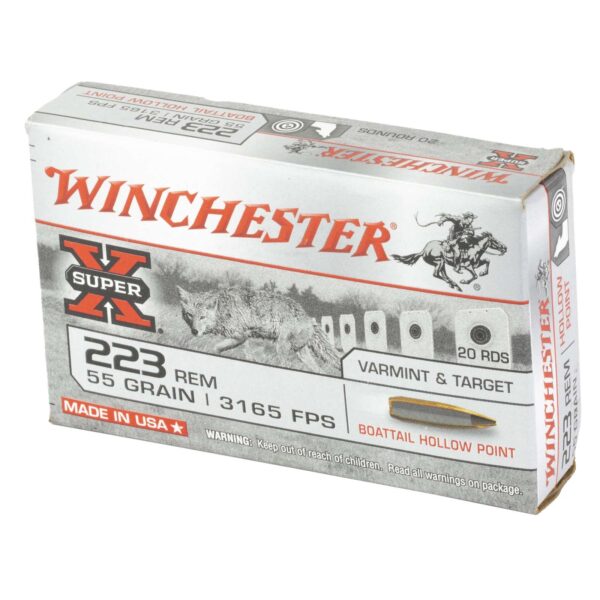 WINCHESTER SUPER X AMO 223 REM 55GR BTHP 20RD (25 BOX CASE) - Image 2