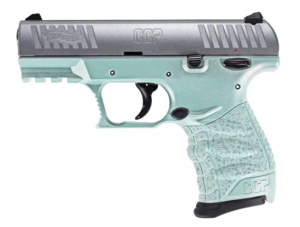 WALTHER CCP M2 HGA 9MM 3.54IN BBL FS  ANGEL BLUE STAINLESS 2 8RD MAGS   - Image 2