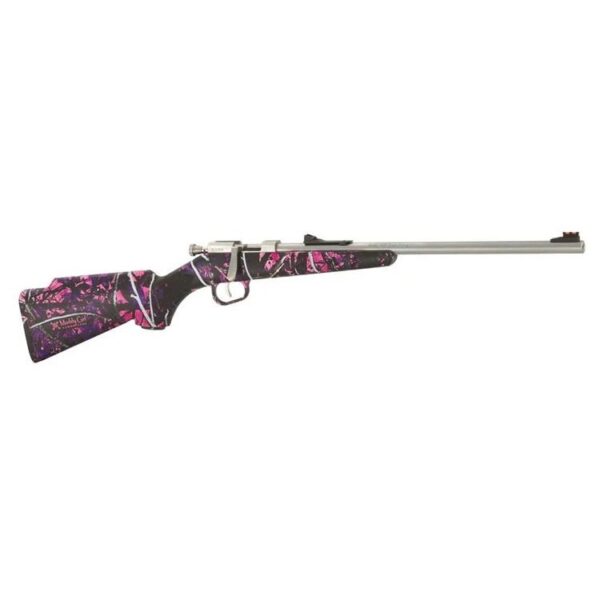 Henry Mini Bolt Rifle .22 LR Single Shot Magazine 16.25" Barrel Muddy Girl