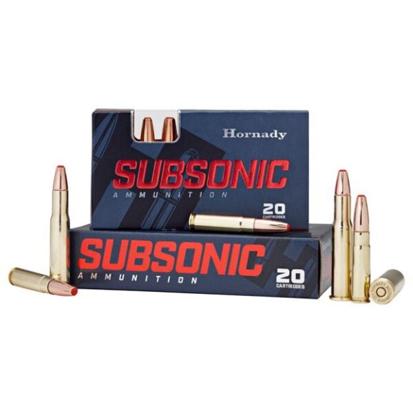 Hornady Subsonic Ammunition .350 Legend 250gr SUB-X 1050 fps 20/ct