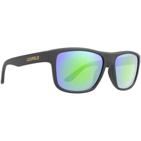 Leupold Katmai Shooting Sunglasses Matte Black with Emerald Mirror