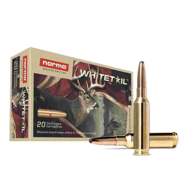 Norma WhiteTail Rifle Ammunition 6.5 Creedmoor 140gr PSP 2657 fps 20/ct