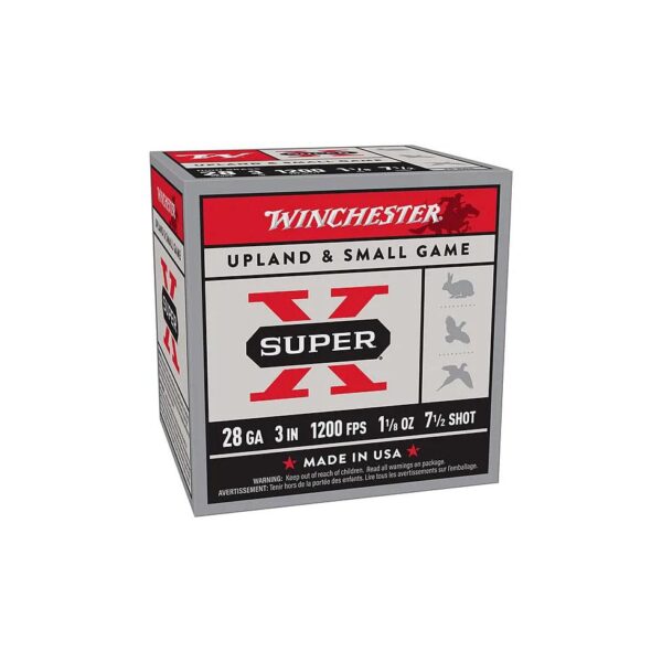 Winchester Super X Shotshell 28ga 3" 1-1/8 oz 1200fps #7.5 25/ct