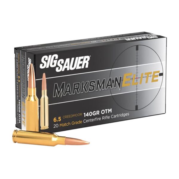 Sig Sauer Elite Match Rifle Ammunition 6.5mm Creedmoor 140 gr OTM 20/ct