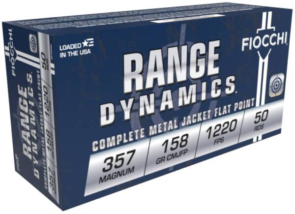 FIOCCHI AMO 357 MAG 158GR CMJFP 50-RD (20 BOXES PER CASE)