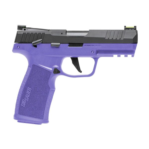 SIG SAUER P322 HGA 22LR 4IN BBL ADJ FOS OPTIC READY POLY CERAKOTED PURPLE GRIP BLK SLIDE 2 20RD MAGS