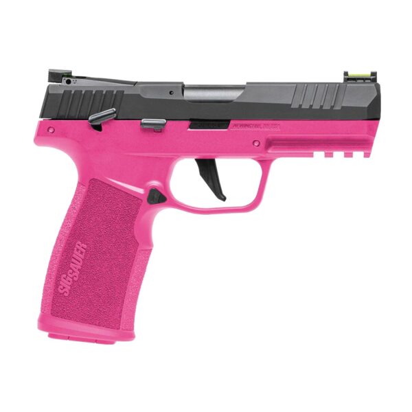 SIG SAUER P322 HGA 22LR 4IN BBL ADJ FOS OPTIC READY POLY CERAKOTED PINK GRIP BLK SLIDE 2 20RD MAGS