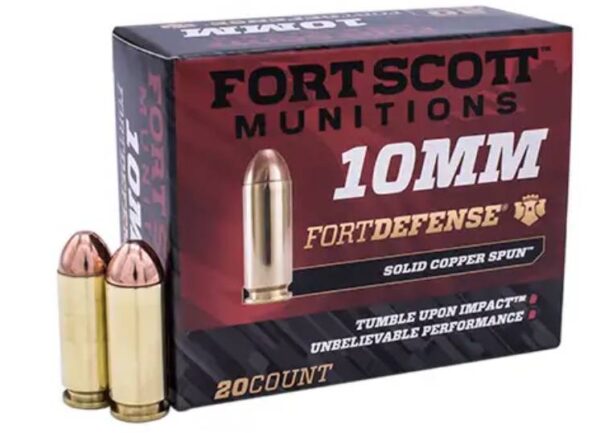 FORT SCOTT MUNITIONS LEAD FREE PISTOL AMO 10MM AUTO 125GR TUI BRASS CASE 20-RD ( 25 BOXES PER CASE )