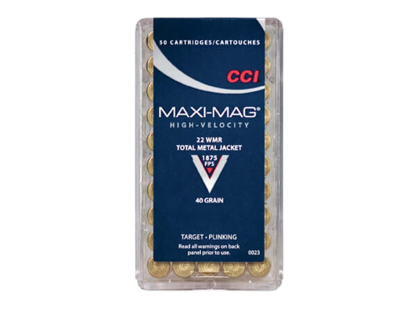 CCI RIMFIRE AMO 22 WMR HS FMJ MAXI 50RD (40 BOX CASE)