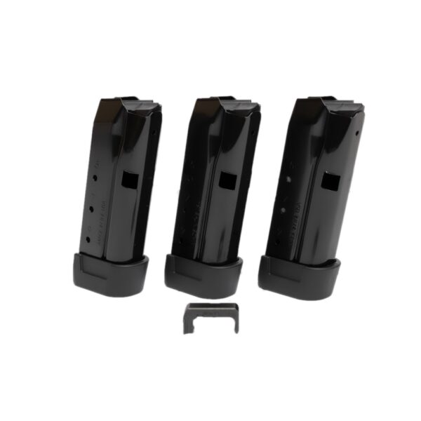 SHIELD ARMS Z9 COMBO 3 THREE MAGAZINES POWERCRON GLOCK 43 W/ 1 BLACK MAG RELEASE 9RD