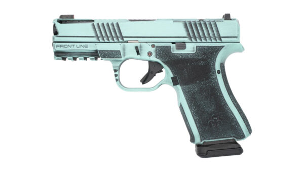 BLACK RAIN FRONTLINE+ HGA 9MM 4IN BBL 15RD TIFFANY BLUE/SATIN MAG