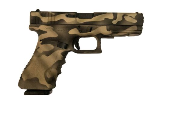 GLOCK 22 G22 HGA 40 S&W 4.49 IN BBL FS 5LB 2 15RD MAGS CERAKOTE SANDSTORM CAMO SLIDE AND FRAME