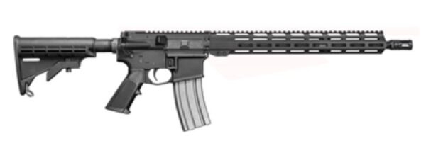 Del-Ton Sierra M2 316L Forged Aluminum AR15 Rifle - Black | 5.56NATO | 16" Light Profile Barrel (1:9 Twist) | 15" M-LOK Rail | M4 Stock | A2 Flash Hider | Optic Ready