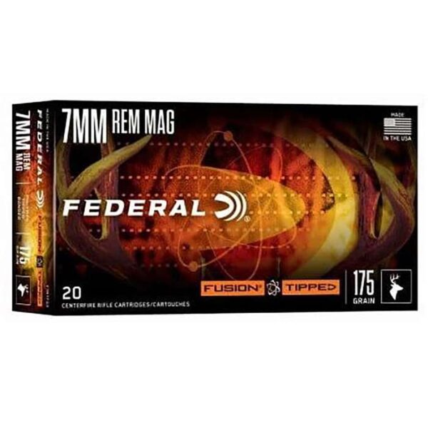 FEDERAL FUSION RIFLE AMO 7MM REM MAG 175GR  SP 20RD BOX (10 BOX CASE)