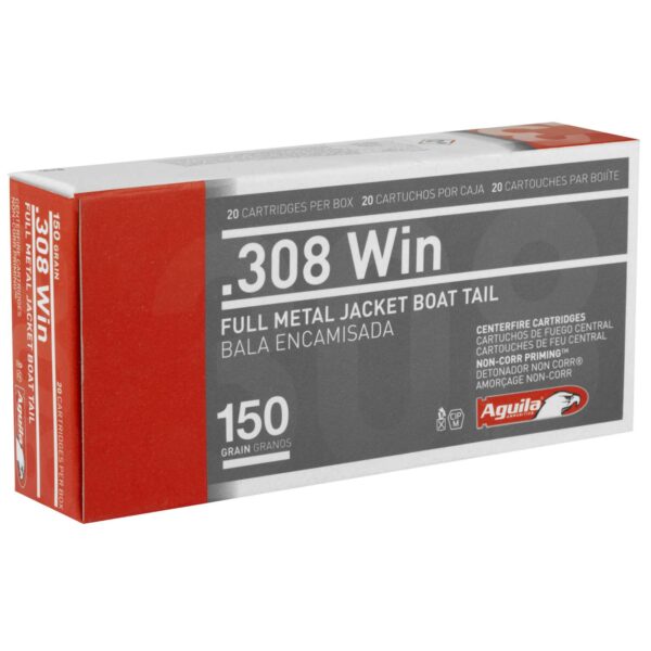 AGUILA AMO 308 WIN 150GR FMJBT 20RD (25 BOXES PER CASE)