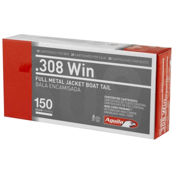 AGUILA AMO 308 WIN 150GR FMJBT 20RD (25 BOXES PER CASE) - Image 2