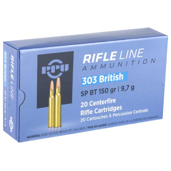 PPU STANDARD RIFLE AMO 303 BRITISH 150GR SP 20RD (10 BOXES PER CASE)