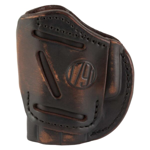 1791 GUNLEATHER 4 WAY HOLSTER IWB/OWB SIZE 2 VINTAGE RH FITS GLOCK 4243/SIG 365/RUGER LCP