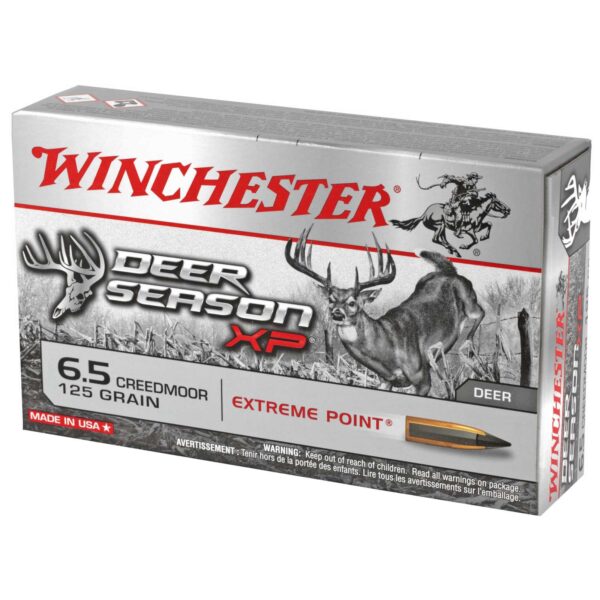 WINCHESTER DEER SEASON XP RIFLE AMO 6.5 CREEDMOOR 125GR EXTREME POINT 20RD (10 BOX CASE) - Image 2