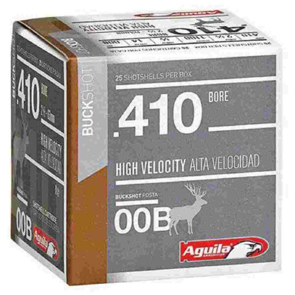 Aguila Hunting Shotshells .410 ga 2-1/2" 1/2oz 1100 fps #00  25/ct