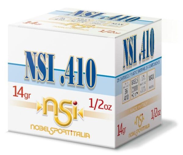 Nobel Sport Shotshells .410 ga 2-1/2" 1/2 oz 1240 fps #7.5 25/ct