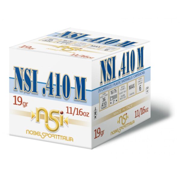 Nobel Sport 410 M Shotshells .410 ga 3" 11/16 oz 1145 fps #4 25/ct