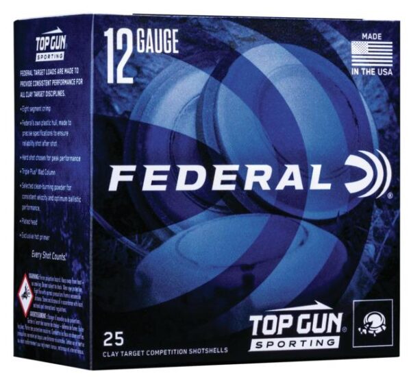 Federal Top Gun Sporting Shotshells 12ga 2-3/4" 1 oz 1330 fps #7.5 25/ct