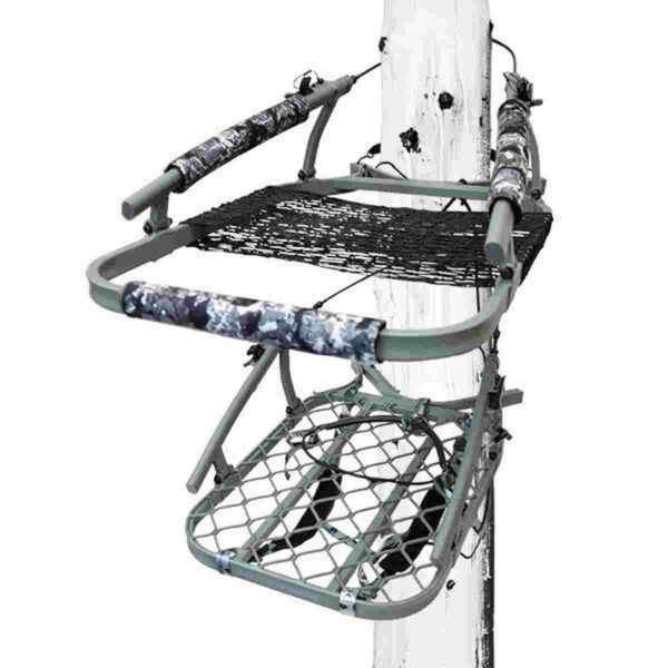 Hawk Ultra-Lite Climber Tree Stand Grey Camo