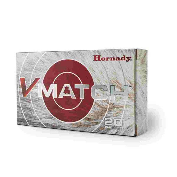 Hornady V-Match Rifle Ammunition 6mm Creedmoor 80gr ELD-VT 20/ct